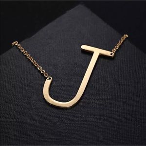 Initial “J” Gold Plated Necklace